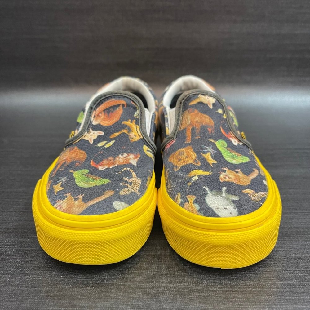 VANS X National Geographic Photoark Youth Kids Size 12 Classic Slip On Shoes - Picture 7 of 12